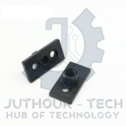 T8 8mm Lead 2mm Pitch T Thread POM Black Plastic Nut Plate For 3D Printer