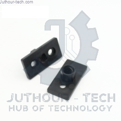 T8 8mm Lead 2mm Pitch T Thread POM Black Plastic Nut Plate For 3D Printer