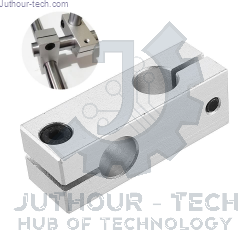 Aluminum Alloy 10mm Hole Diameter Double Tube Linear Shaft Support Connectors