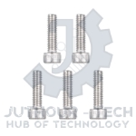 M4x15mm High Tensile Socket Head Cap Screws (White) - Pack 50