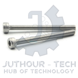 M4x30mm High Tensile Socket Head Cap Screws (White) - Pack 50