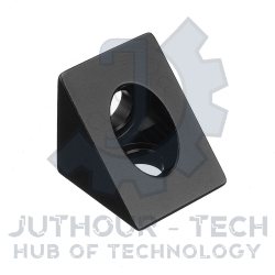 Printed Black Angle Corner Connector	