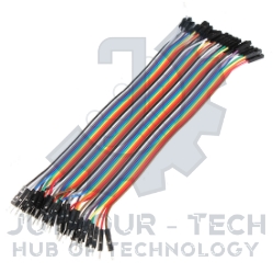 40PCS Jumper Wire Cable 1P-1P Male to Male - Length 20cm - For Arduino