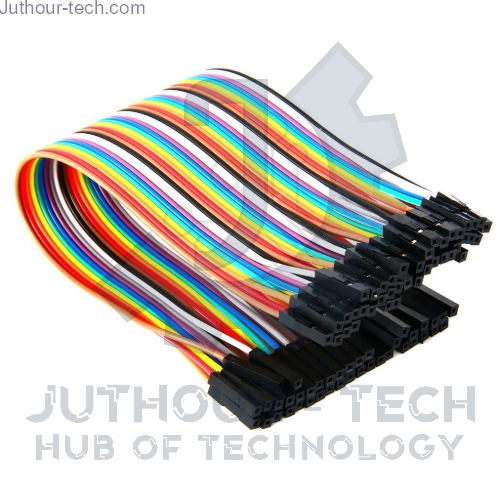 40PCS Jumper Wire Cable 1P-1P 2.54mm 20cm Female to Female For Arduino	