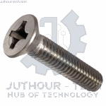 M5x6mm Phillips Flat Head Machine Screws - Pack 50 