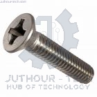 3x8mm Phillips Flat Head Machine Screws - Pack 50