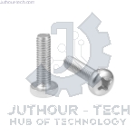 M2x10mm Steel Machine Screw Pan Head - Pack 100
