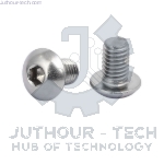 M3x6mm High Tensile Socket Button Head Screws Silver - Pack 50