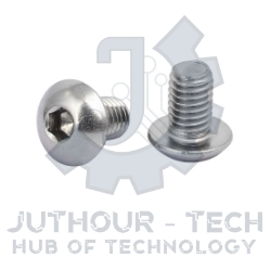 M3x6mm High Tensile Socket Button Head Screws Silver - Pack 50