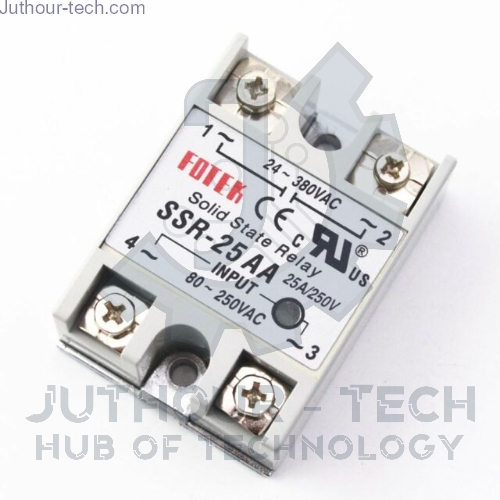 SSR-25DA (Solid State Relay 25A) Input 80-250Vdc / Output 24-380Vac