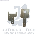 Right & Left X Axis Aluminum Plates Silver For 3D Printer