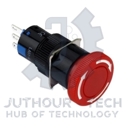 Emergency Push Button 3pin - 16mm Size