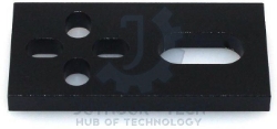 Micro Limit Switch Plate Black (Aluminum)