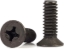 M5x12mm Phillips Flat Head English Thread Screws - Pack 50