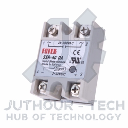 SSR-40DA (Solid State Relay 40A) Input 3-32Vdc / Output 24-380Vac