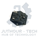 AC Power Connector With Fuse Holder And Switch 3 Pin