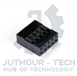 2x5P DuPont Plastic Terminal Housing Double Row 2.54mm – 10 pin (5 PCS)