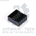 2x5P DuPont Plastic Terminal Housing Double Row 2.54mm – 10 pin (5 PCS)