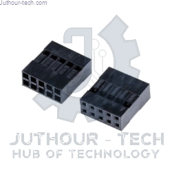2x5P DuPont Plastic Terminal Housing Double Row 2.54mm – 10 pin (5 PCS)