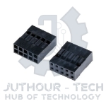 2x5P DuPont Plastic Terminal Housing Double Row 2.54mm – 10 pin (5 PCS)