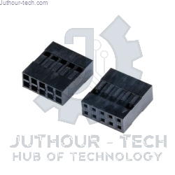 2x5P DuPont Plastic Terminal Housing Double Row 2.54mm – 10 pin (5 PCS)