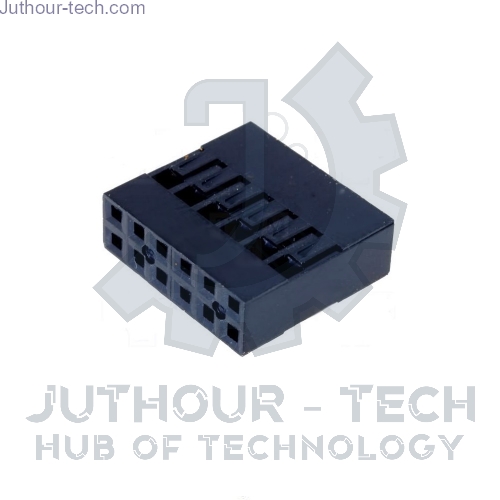 2x6P DuPont Plastic Terminal Housing Double Row 2.54mm – 12 pin (5 PCS)