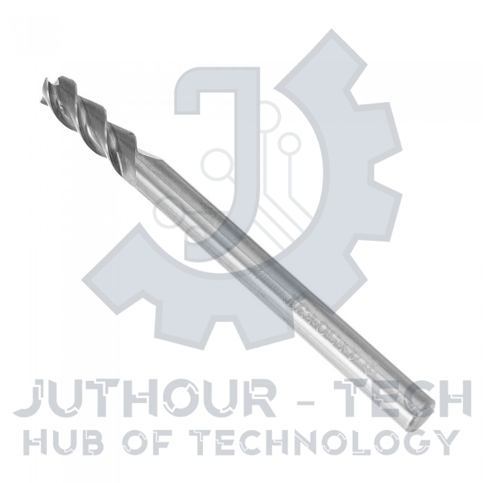 JuthourTech End Mill Carbide 3 Flute 4 mm x 12 mm For Aluminum Shank