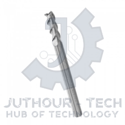 End Mill Carbide 3 Flute 4 mm x 12 mm For Aluminum Shank: 4 mm