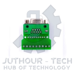 DB9 Female on PCB – DB9 Female Header, Transfer Screw