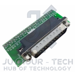 DB25 Male on PCB (for breadboard use)