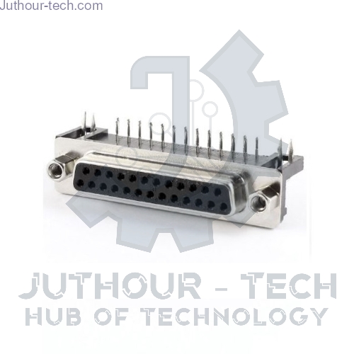 DB25 Female Right Angle on PCB Solder Type (DB9)