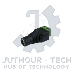 Screw Terminal Block To Female DC Power Adapter - 2.1mm Plug