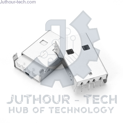 USB Connector on PCB Type A Male
