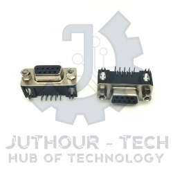 DB9 Female Right Angle on PCB Solder Type (DB6)