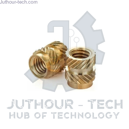 M5*10*6 - Brass Cylinder Knurled Round Molded-in Insert Embedded Nuts - Pack Of (5)