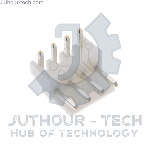 VH 3.96 mm Male Connector Right Angle 4 Pin - 5 PCS