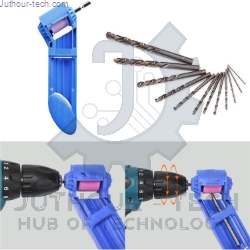 Portable Sharpener Works With a Drill Bit With a Grinding Wheel and Extra Wrench