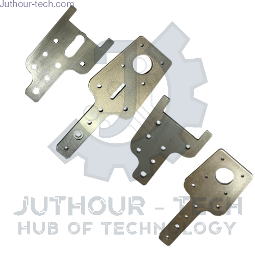 Right & Left X Axis Aluminum Plates Silver For 3D Printer