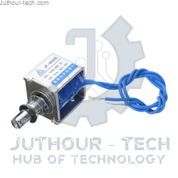 JF-0826B Push Action Type Electric Linear Solenoid 12Vdc