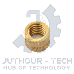 M2.5*3*3.5 - Brass Cylinder Knurled Round Molded-in Insert Embedded Nuts - pack of (5)
