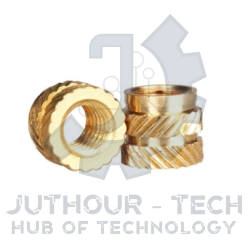 M3*5*4.2 - Brass Cylinder Knurled Round Molded-in Insert Embedded Nuts - pack of (5)
