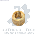 M3*4*5 - Brass Cylinder Knurled Round Molded-in Insert Embedded Nuts - pack of (5)