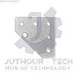 90 Degree Joining Plate Transparent (Acrylic)