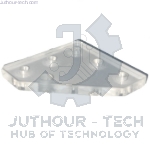 90 Degree Joining Plate Transparent (Acrylic)