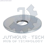 Light Metal Nut Washer 3mm - Pack 50	