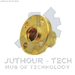 Brass 22mm Flange Nut For 3D Printer CNC Lead Screw 8mm Pitch 2mm