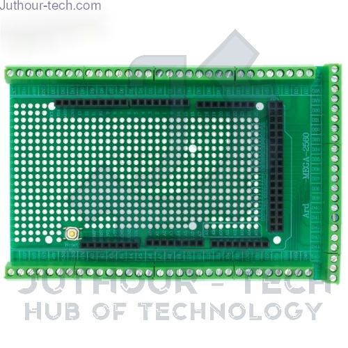 Double-side PCB Prototype Screw Terminal Block Shield Board Kit For Arduino Mega 2560