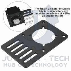 V-Slot Motor Mount Plate - NEMA 23 Stepper Motor (Acrylic)