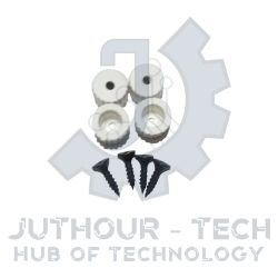Plastic White Legs For 3D Printer - 4 PCS