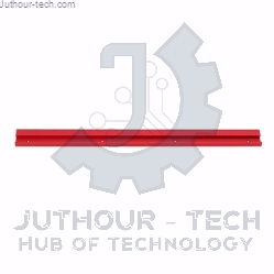 Machifit 600mm Red Aluminum Alloy T-track Woodworking 45x12.8mm T-slot Miter Track